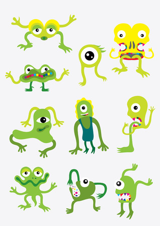 Monster set のイラスト素材