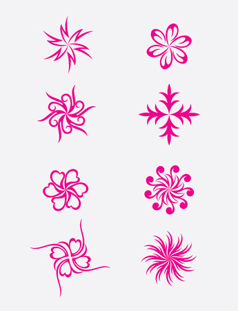 Abstract flowers, art vector designのイラスト素材