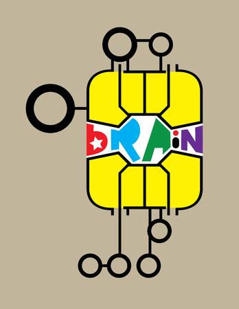 Chip Icon, art vector design