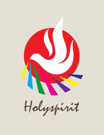 Holyspirit Icon, art vector logo designのイラスト素材