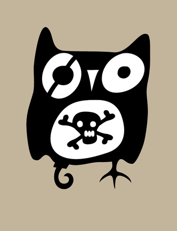 Cute Owl, art vector designのイラスト素材
