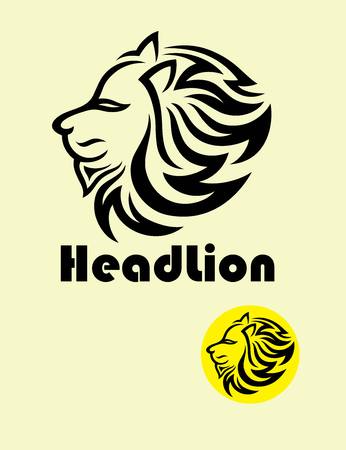 Head Lion Logo, art vector designのイラスト素材