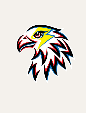 Eagle Thunder Logo, art vector designのイラスト素材