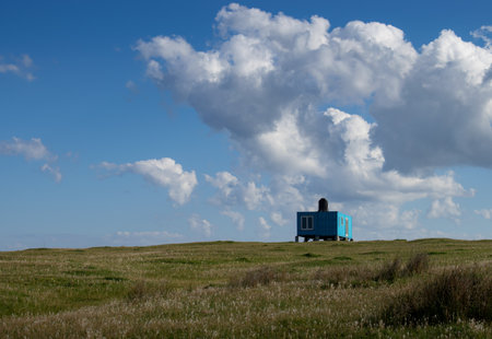 a lonely country houseの写真素材