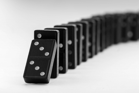 The Domino Effectの写真素材
