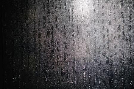 Matte glass surface Taken from the window with Back lightの写真素材