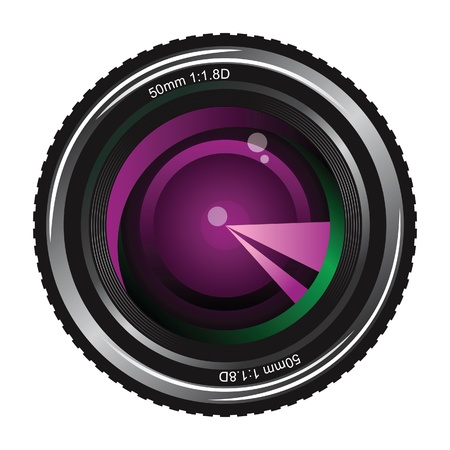camera lensのイラスト素材