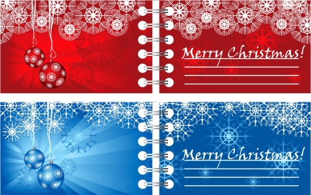 Bright Christmas cardsのイラスト素材