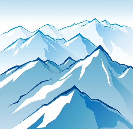 mountains landscapeのイラスト素材