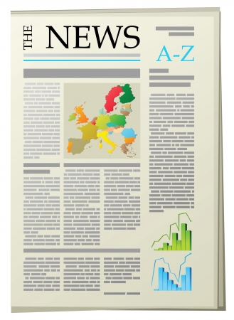 newspaperのイラスト素材