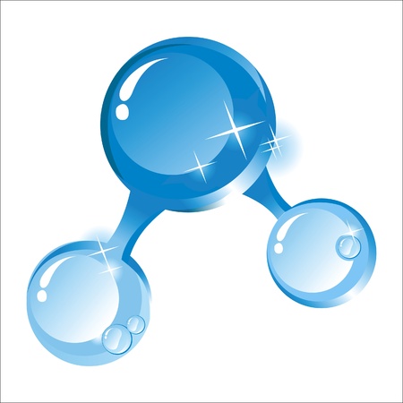 water moleculeのイラスト素材