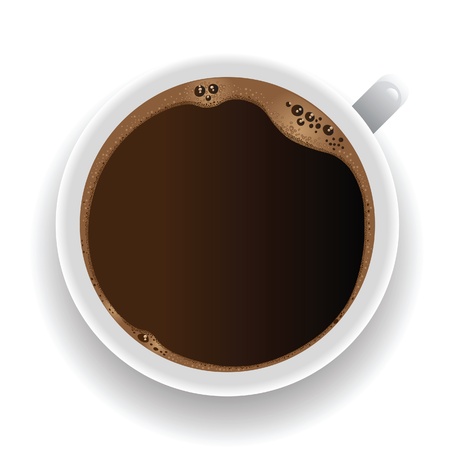 coffee cup - top viewのイラスト素材