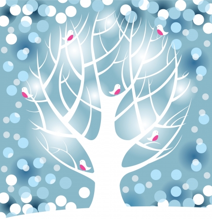 winter treeのイラスト素材