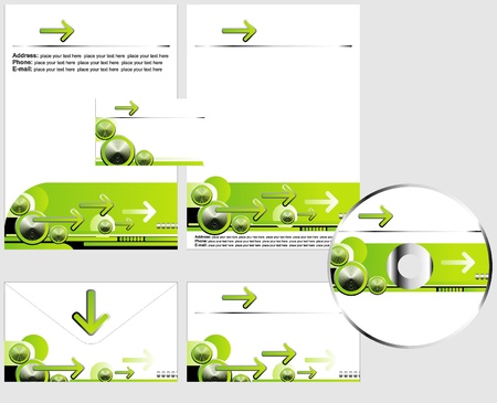 corporative design elements のイラスト素材