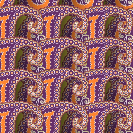 Bright seamless paisley ornament のイラスト素材