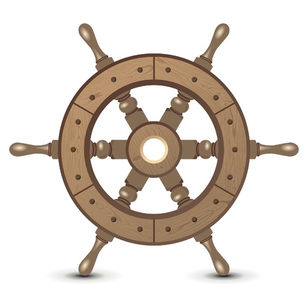 Highly detailed wooden sheep wheelのイラスト素材