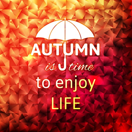 Bright autumn calligraphic design backgroundのイラスト素材