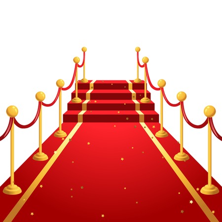On the red carpet  backgroundのイラスト素材