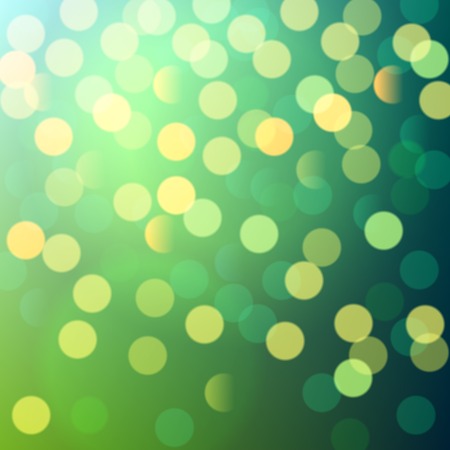 green and yellow shiny bokeh lightsのイラスト素材