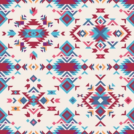 colorful tribal design element on white background