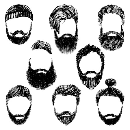 Hand drawn hipster style and fashion vector illustrationのイラスト素材