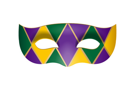 Bright carnival masquerade mask with rhombus. Vector illustrationのイラスト素材