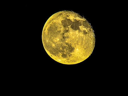 Full moon deep into the spaceの写真素材