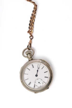 Vintage Pocket Watch and Chain の写真素材