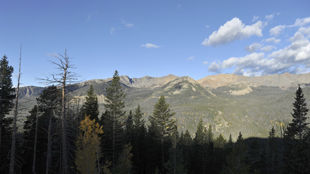 Rocky Mountains as seen from other mountainの写真素材