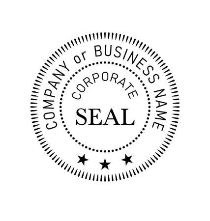 Generic official Corporate seal element vectorのイラスト素材