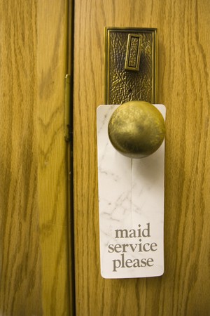 maid service signの写真素材
