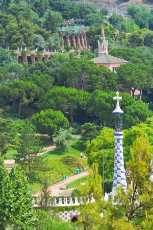 View of Park Guellの写真素材