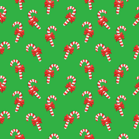 Merry Christmas seamless vector pattern with candies.のイラスト素材