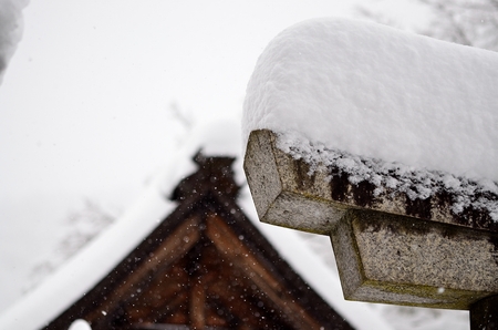 Landscape of Snow Countryの写真素材