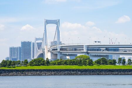 Beach in Odaiba, Tokyo (summer)