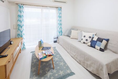 Interior with sofaの写真素材