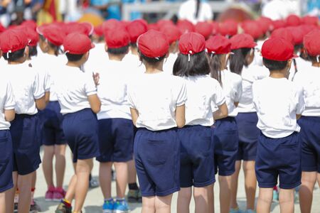 Opening and closing ceremonies of athletic meetsの写真素材