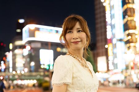 Night work womenの写真素材