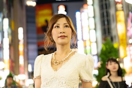 Night work womenの写真素材