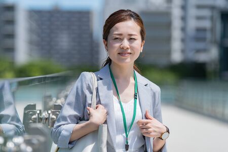 Smiling businesswomanの写真素材