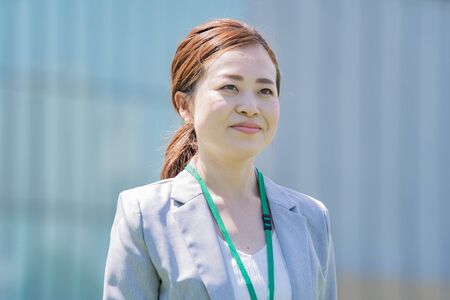Smiling businesswomanの写真素材