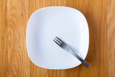 Plates and forksの写真素材