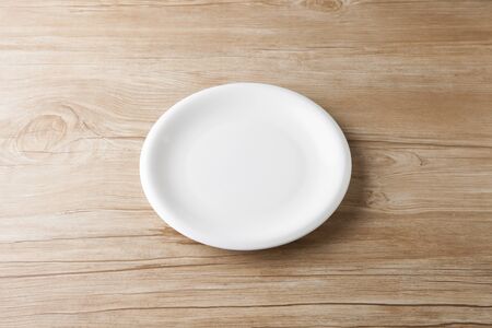 Table photo with dishesの写真素材