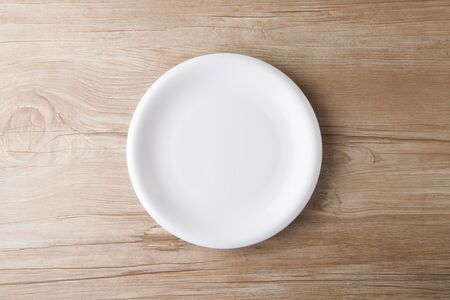 Table photo with dishesの写真素材