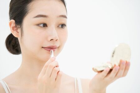 Makeup, Lipstick, Womenの写真素材