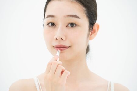Makeup, Lipstick, Womenの写真素材