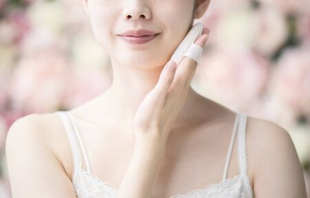 Beauty, Makeup, Puff, Womenの写真素材