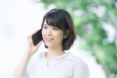 Women callの写真素材