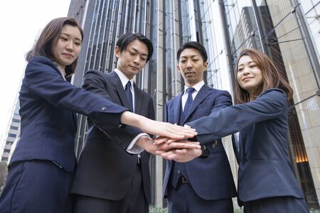 Business scene, team of four peopleの写真素材