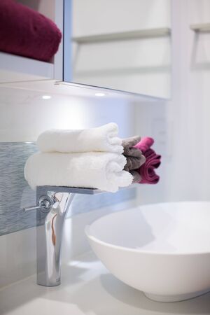 Interior of small bathroomの写真素材